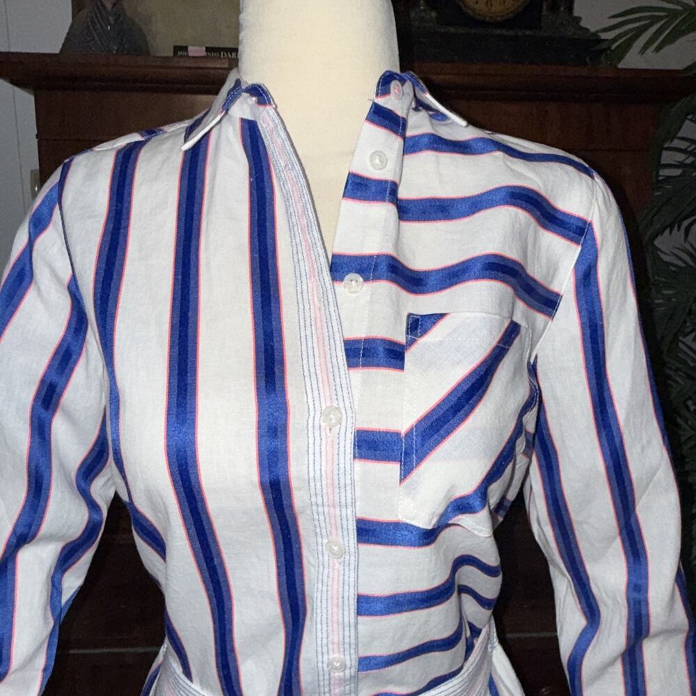 Joules Lorena Stripe Shirt and Joules Orielle Linen Midi Skirt co-ord set SZ 6 - Picture 4 of 13